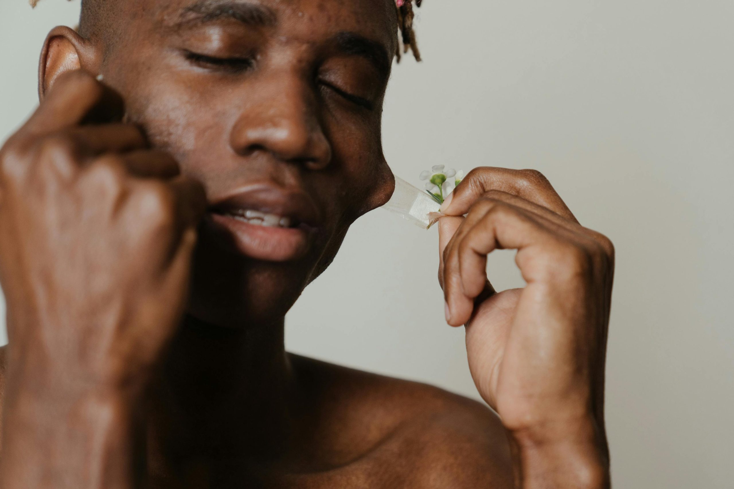 Person With Acne From Testosterone